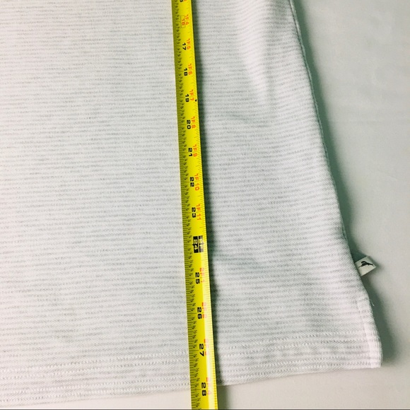 Tommy Bahama Mens Polo Shirt Size Medium Suprima Cotton Blend Polo White Gray - Picture 9 of 12